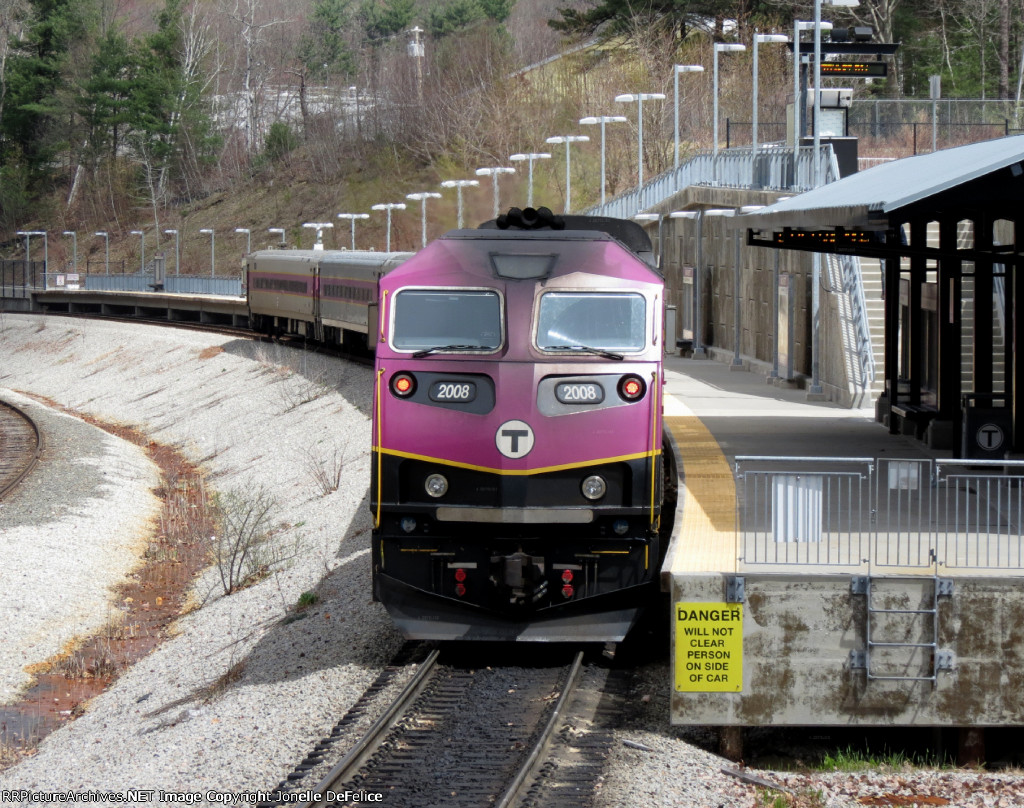 Inbound MBTA Commuter...